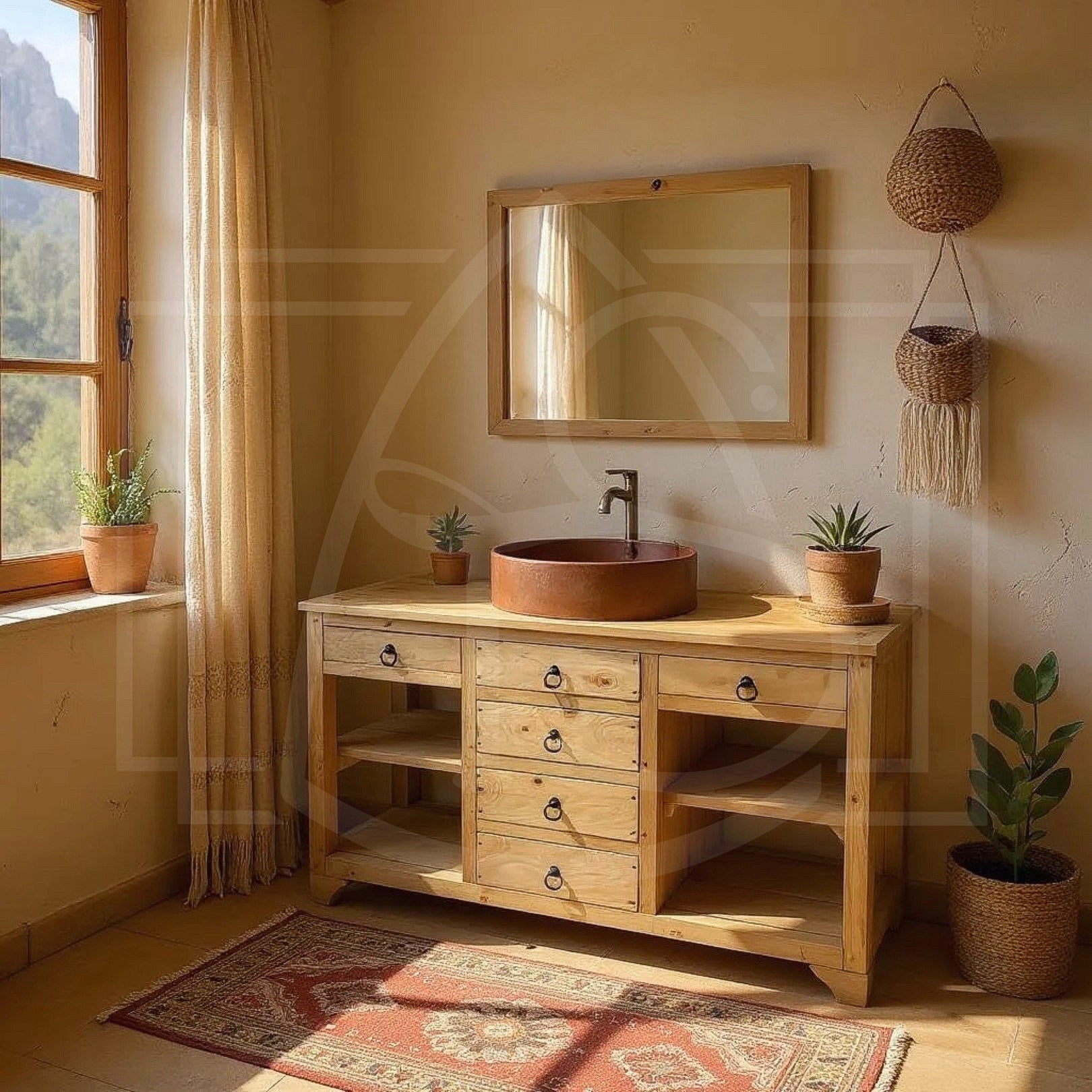 Ensemble de Salle de Bain Vizzavona - Bois massif - TimberSteel Atelier