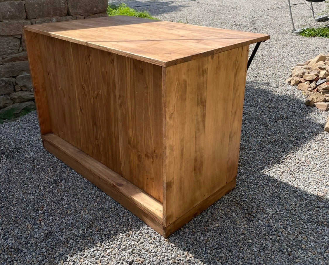 meuble Ilôt de cuisine sur mesure Copacabana - TimberSteel Atelier