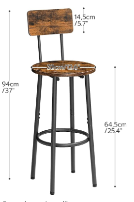 tabouret pour ilot de cuisine en bois massif