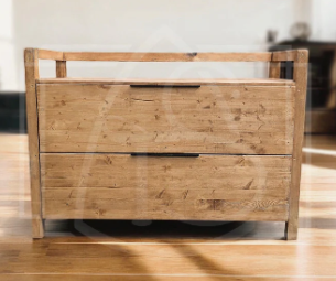 Lot de x3 Mobilier en bois massif
