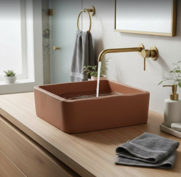 Vasque evier forme irregulier de salle de bain Huron