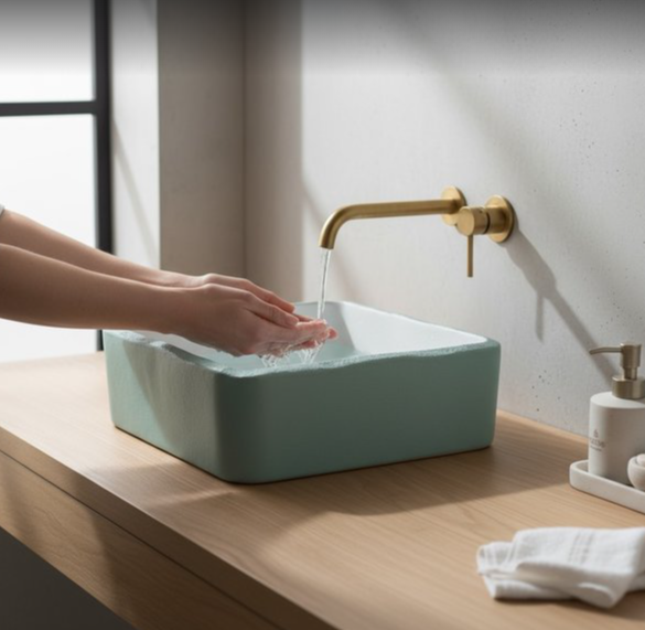 Vasque evier forme irregulier de salle de bain Tanganyika