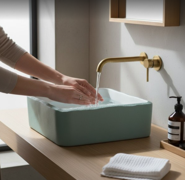 Vasque evier forme irregulier de salle de bain Tanganyika