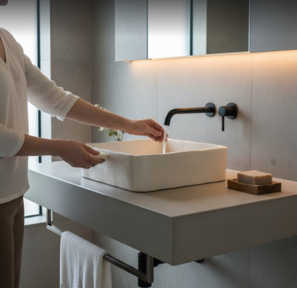 Vasque evier forme irregulier de salle de bain Amou-Daria