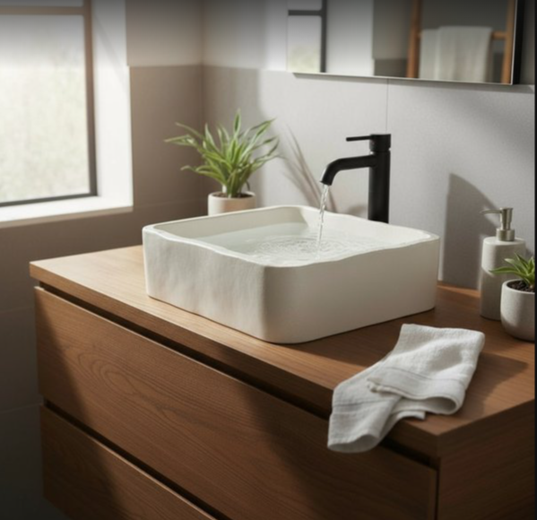 Vasque evier forme irregulier de salle de bain Amou-Daria