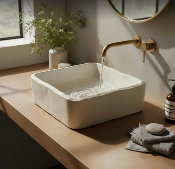 Vasque evier forme irregulier de salle de bain Amou-Daria