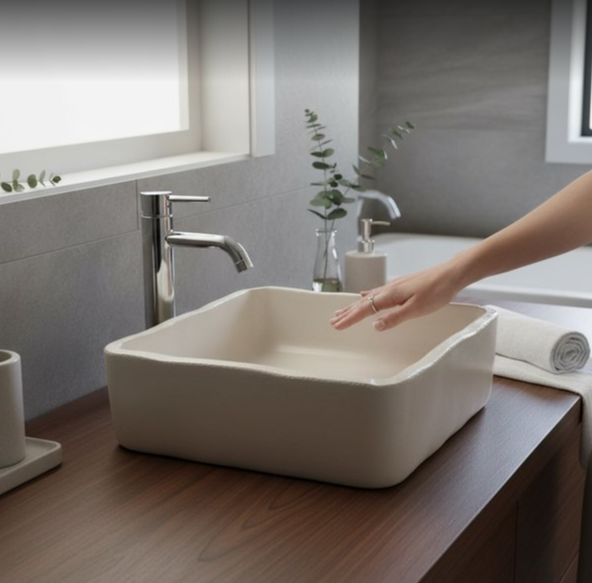 Vasque evier forme irregulier de salle de bain Amou-Daria