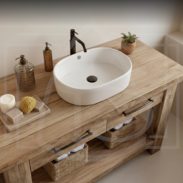 Meubles  Bouregreg (120x50x80) + miroir (120x50)