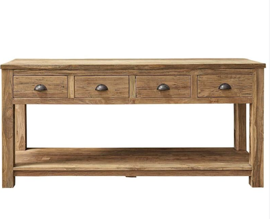 meuble console de cuisine en bois avec tiroir