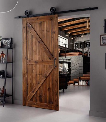 Porte coullissante en bois