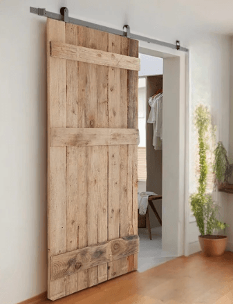 Établi en Bois Massif avec Étagère et Porte Coulissante - TimberSteel Atelier
