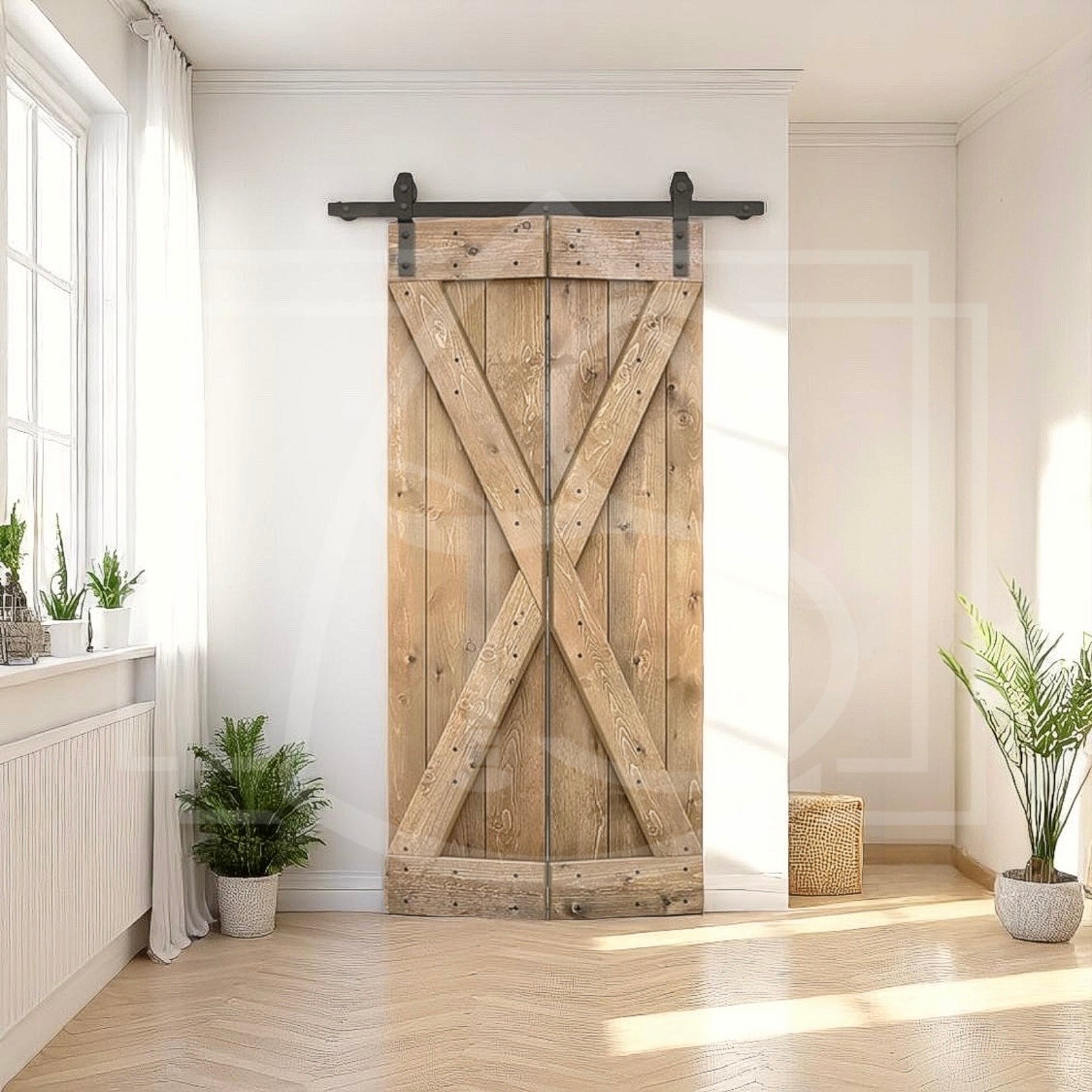 Porte coulissante pliante Syratu - TimberSteel Atelier