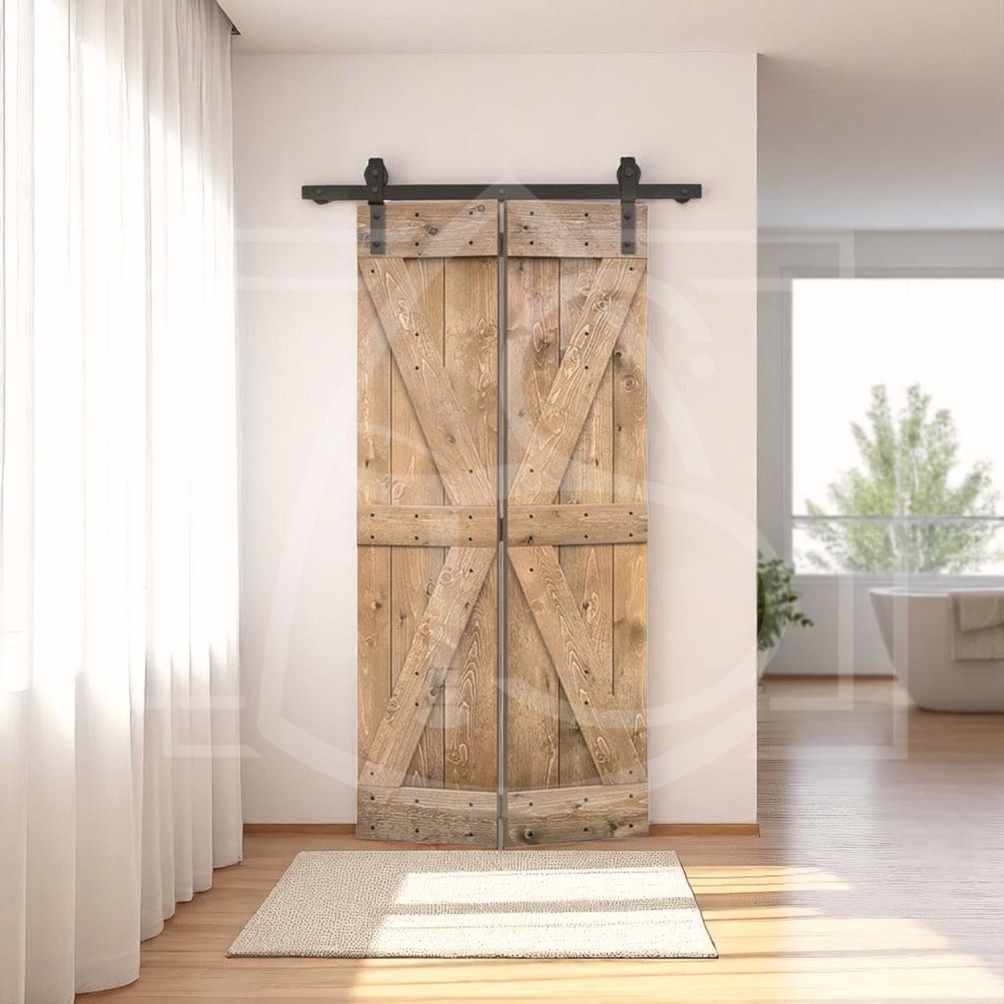 Porte coulissante pliante Syratu - TimberSteel Atelier