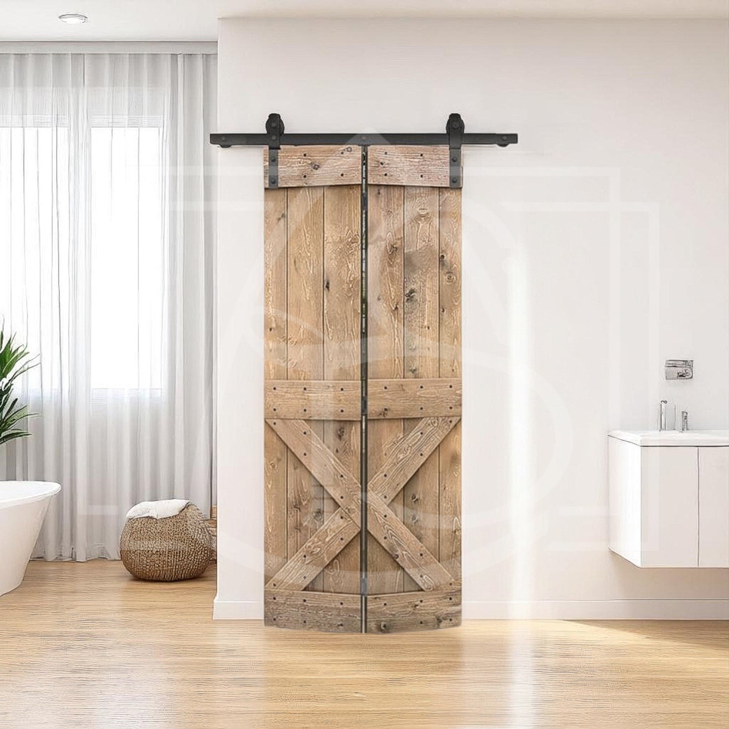 Porte coulissante pliante Syratu - TimberSteel Atelier