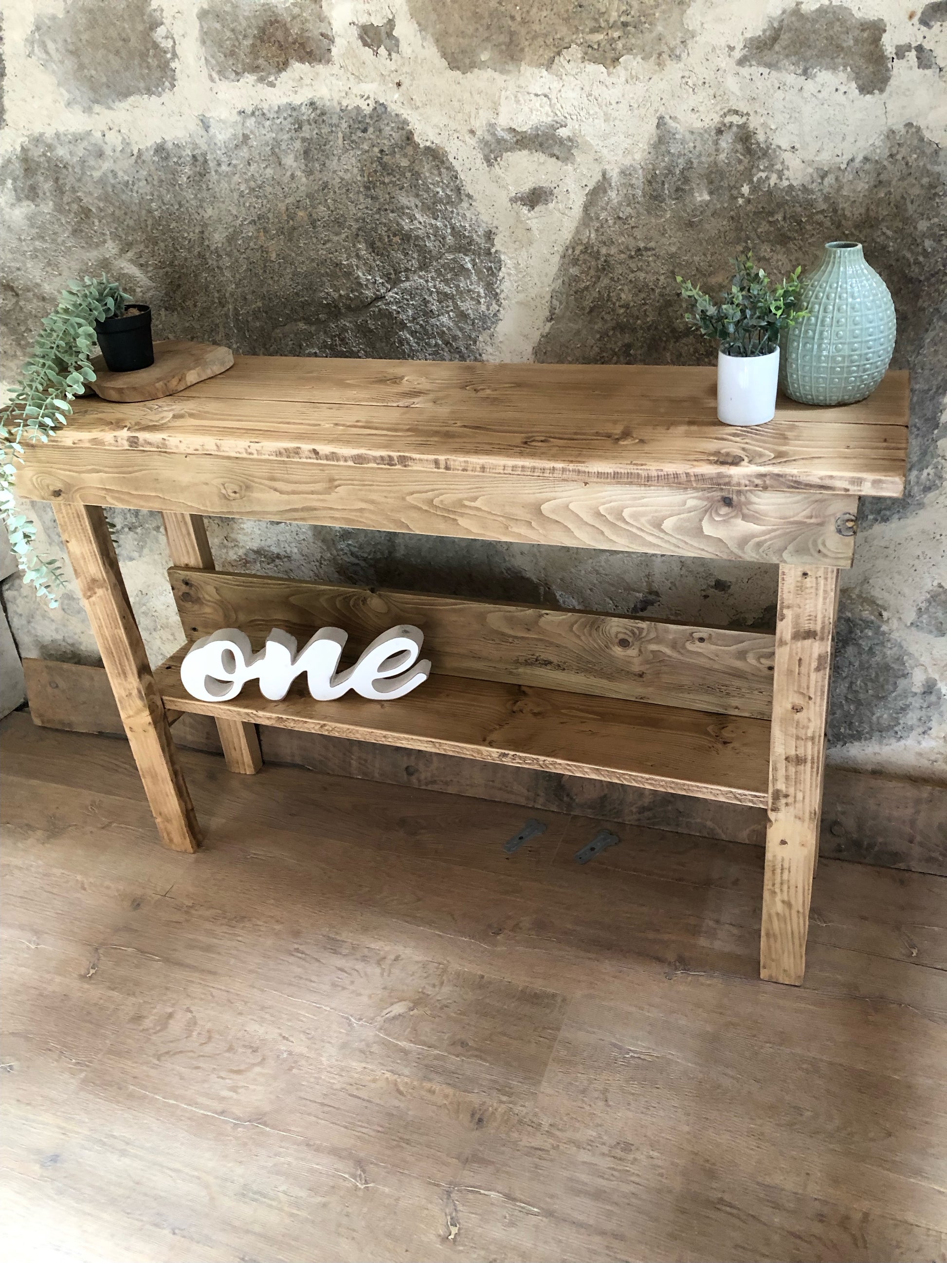 meuble en bois console