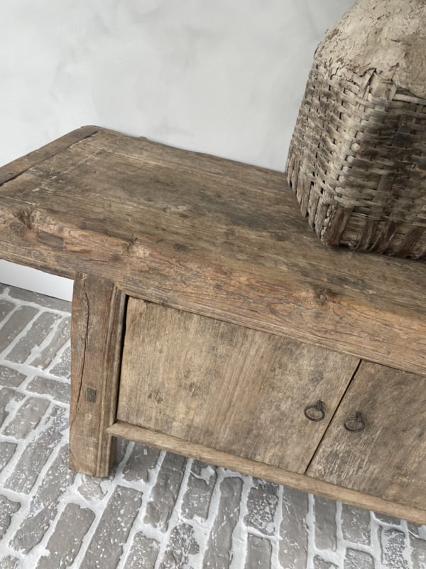 Meuble TV bois ancien – Épicéa massif Brocéliande 🌿✨ - TimberSteel Atelier