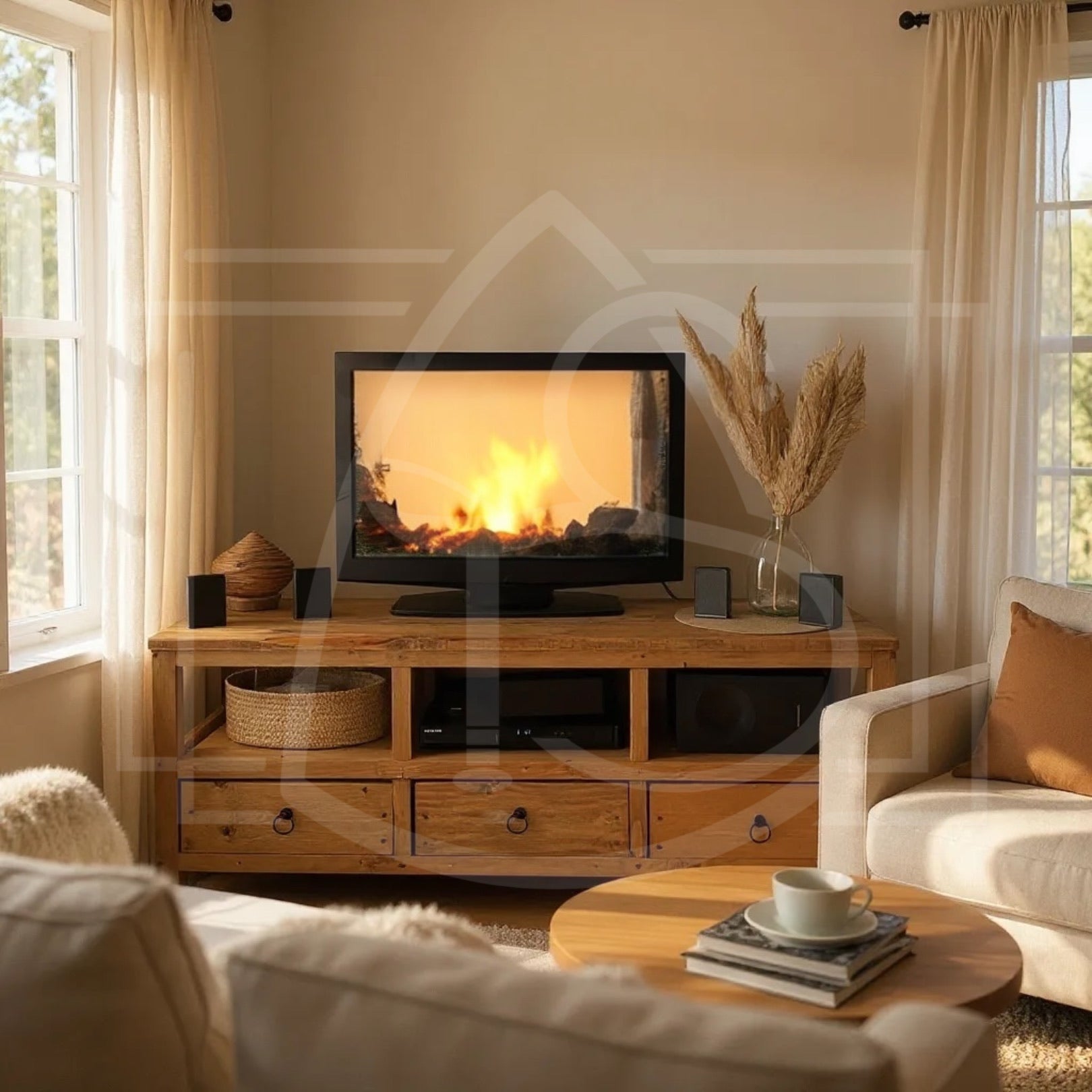 ✨ Meuble TV Denali – bois massif, artisanal & unique