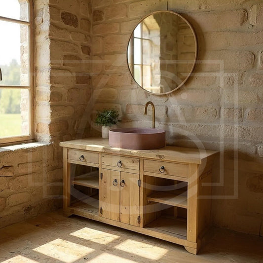 Meuble sous vasque salle de Bain Tongass - TimberSteel Atelier