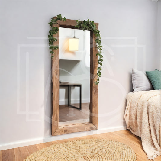 Miroir de Salle de Bain en Bois Massif – Nil - TimberSteel Atelier