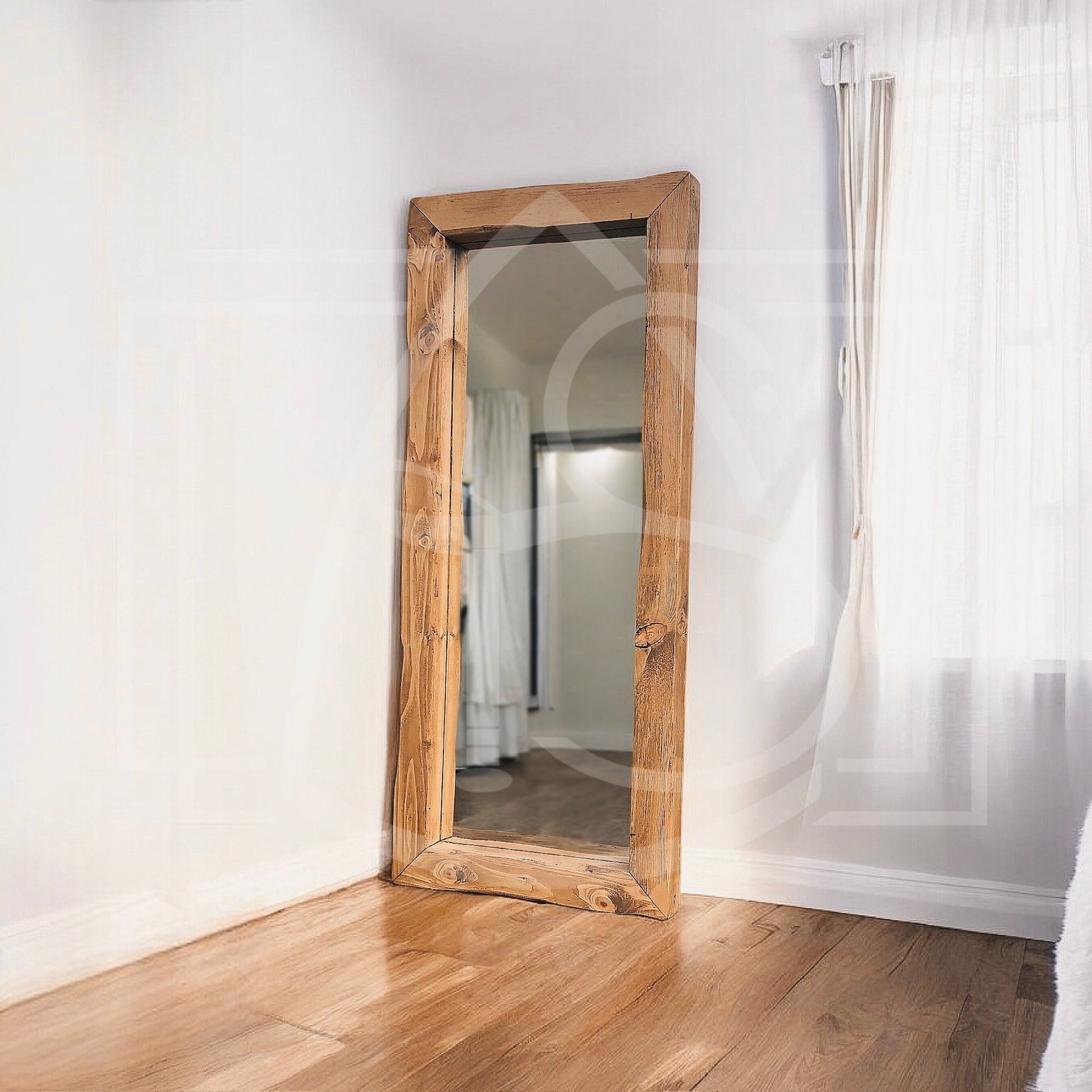Miroir de Salle de Bain en Bois Massif – Nil - TimberSteel Atelier