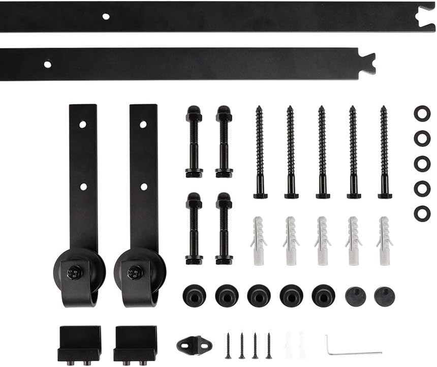 rail porte coulissante en bois massif pour cuisine