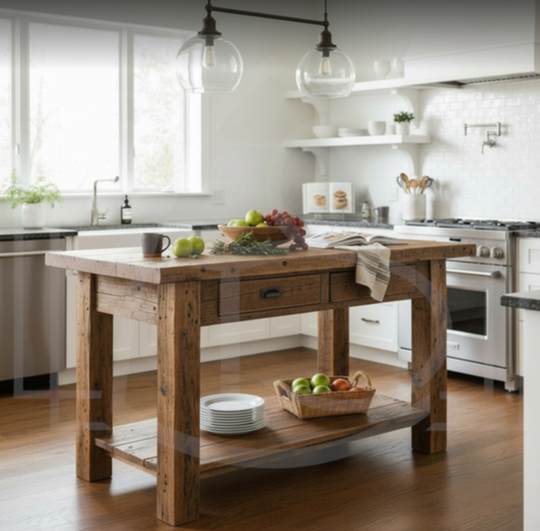 TABLE ILOT DE CUISINE CENTRALE