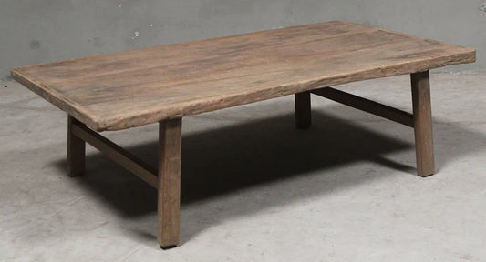 Table basse en bois massif - Hai He - 🌿 - TimberSteel Atelier