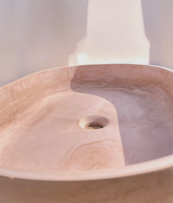 Vasque Lavabo en Béton Décarboné Hortensia - TimberSteel Atelier