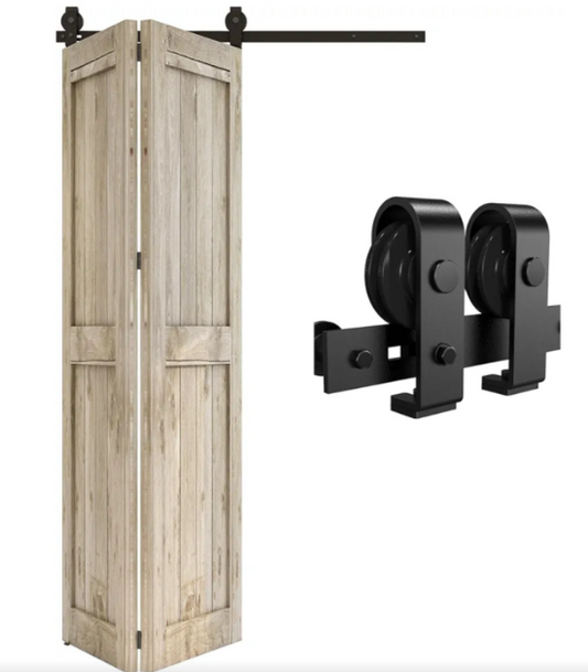 Lot de 6 ventaux Portes coulissantes pliantes - TimberSteel Atelier