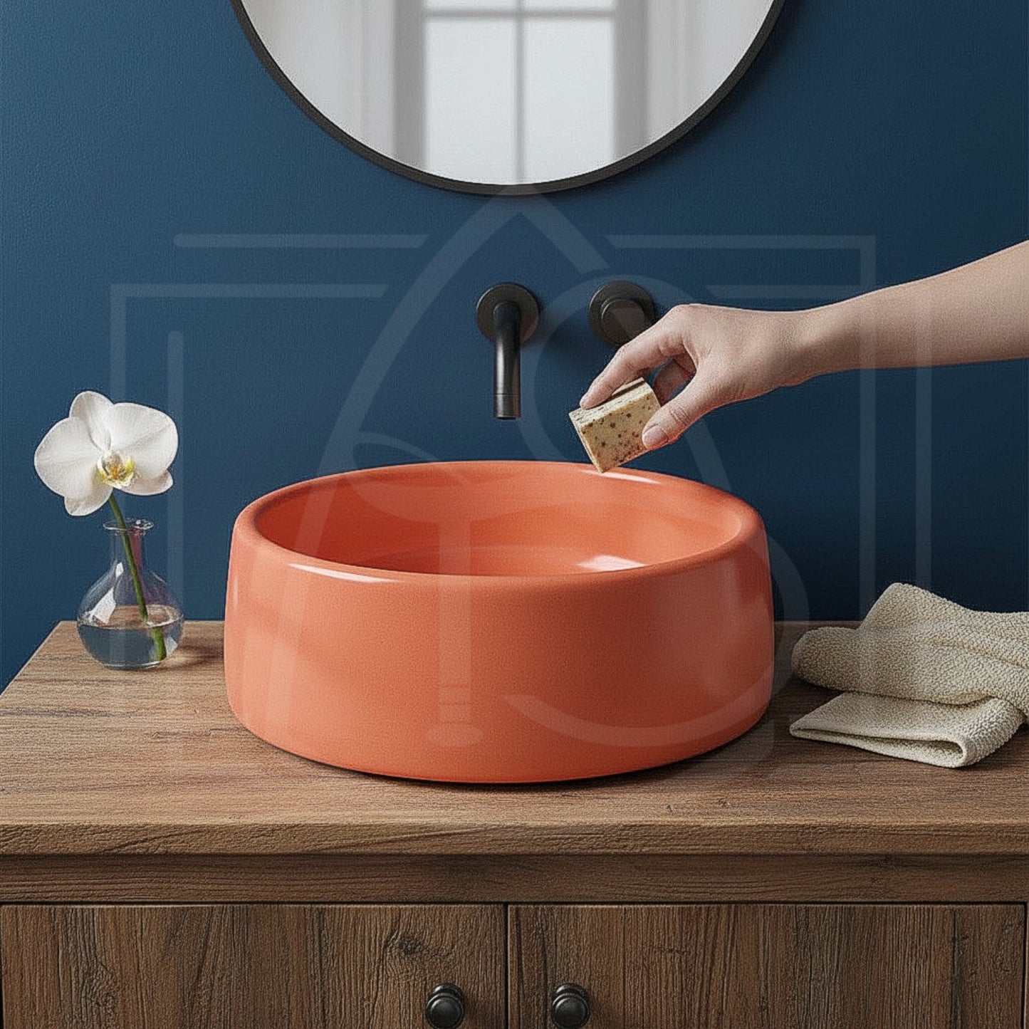 Vasque Brazos – Vasque ronde en béton 