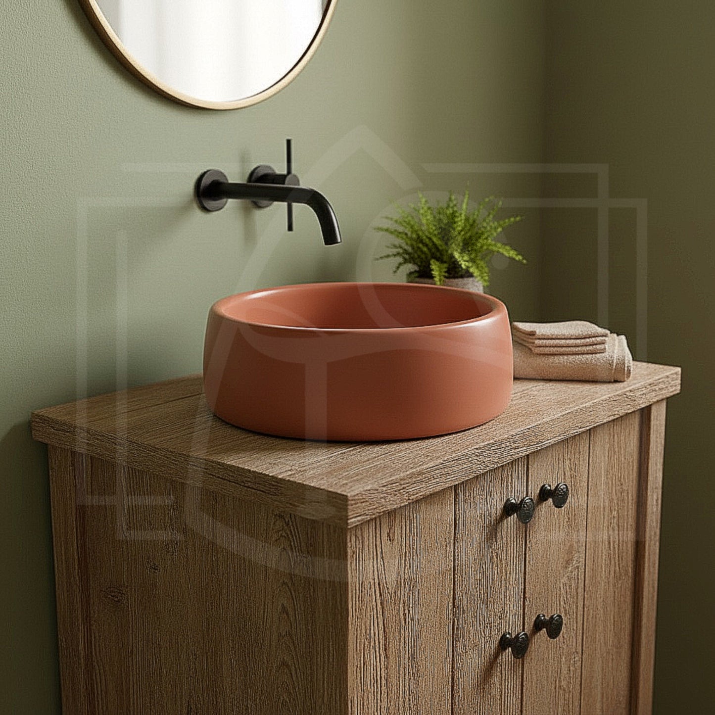 Vasque Brazos – Vasque ronde en béton décarboné 