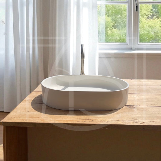 Vasque de salle de bain en beton a poser Ontario