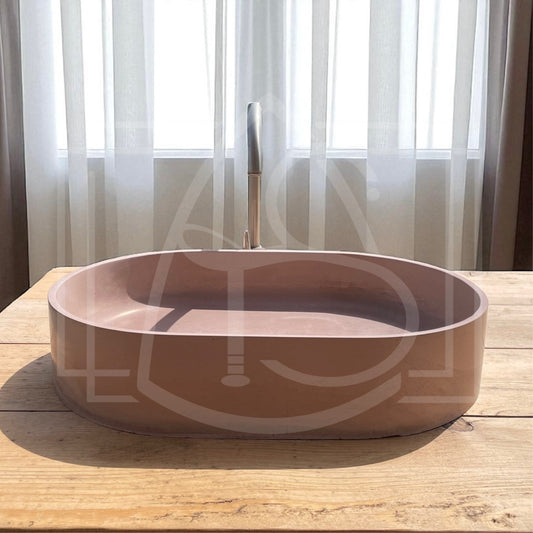 Vasque de salle de bain en beton a poser Tanganyika