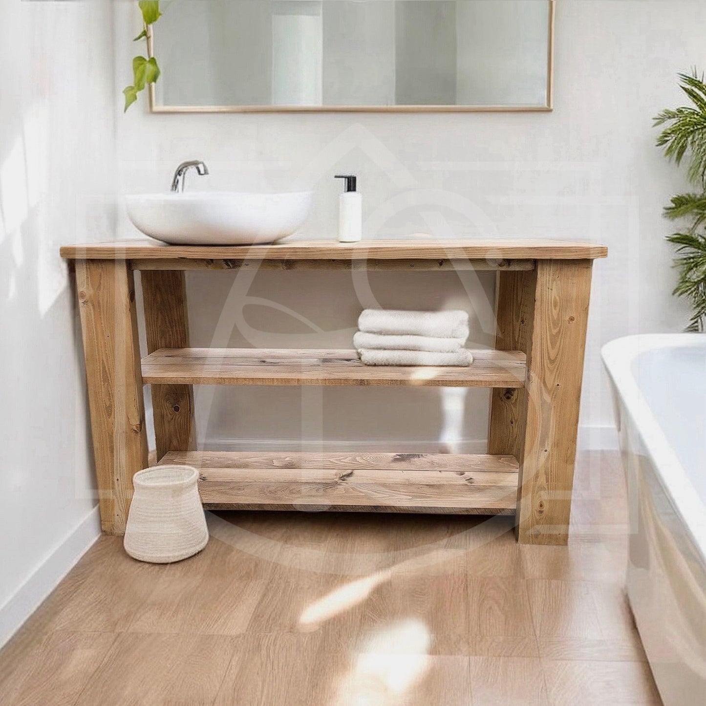 Console Etabli de salle de Bain (Cavally) - TimberSteel Atelier