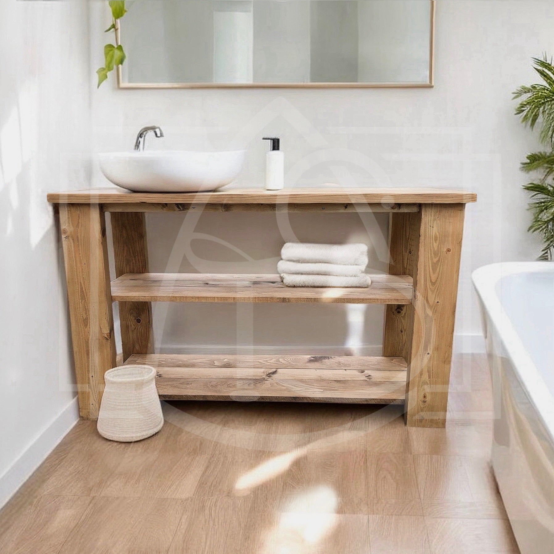 Console Etabli de salle de Bain (Cavally) - TimberSteel Atelier