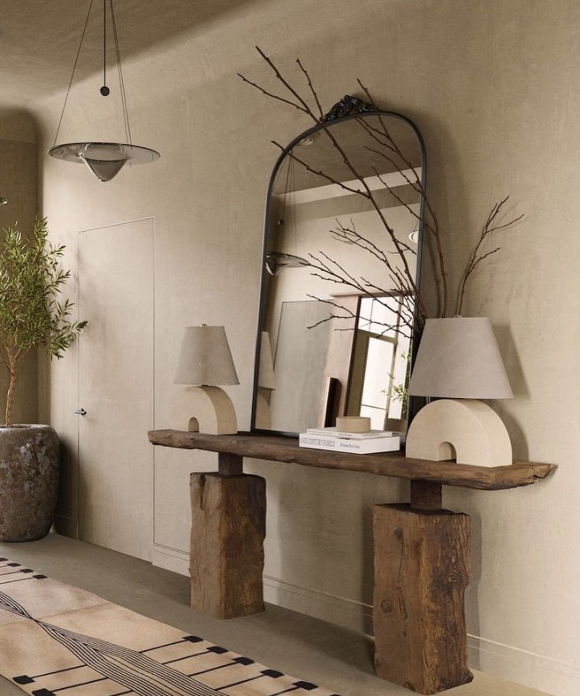 Lot de x3 Mobilier en bois massif