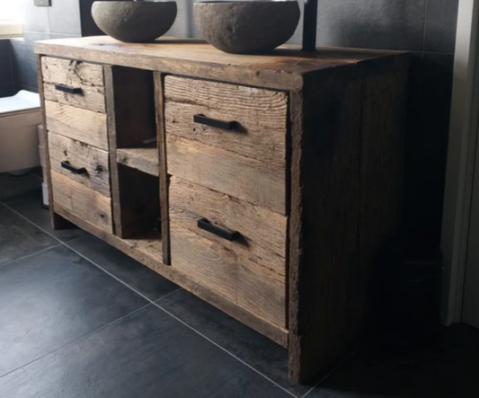 Meuble sous vasque de salle de bain Comoé - TimberSteel Atelier