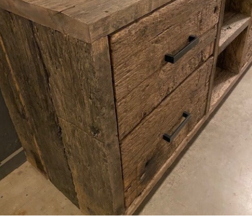 Meuble sous vasque de salle de bain Comoé - TimberSteel Atelier