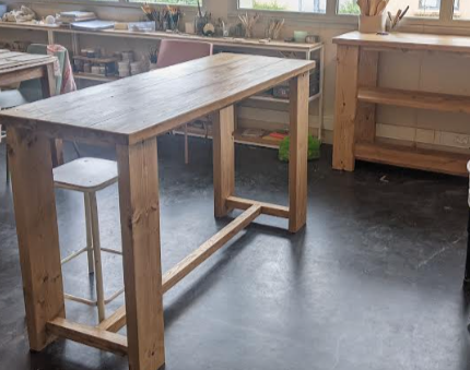 table haute d'atelier sur mesure