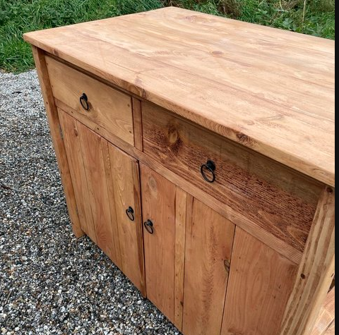 meuble de cuisine sur mesure en bois massif timbersteel-atelier fabriqué a la main