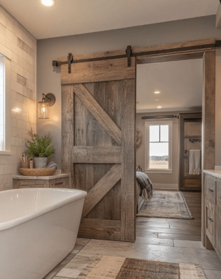 Porte de couloir ,Salon , Garde manger coulissante bois (Sansonnet) - TimberSteel Atelier