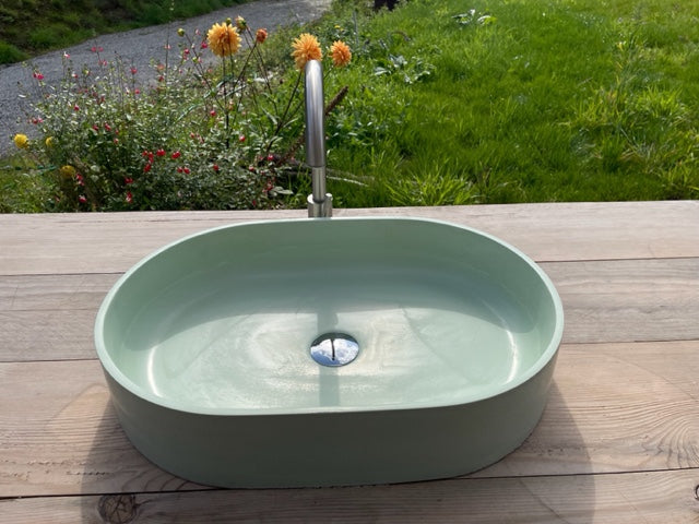 vasque en beton  poser