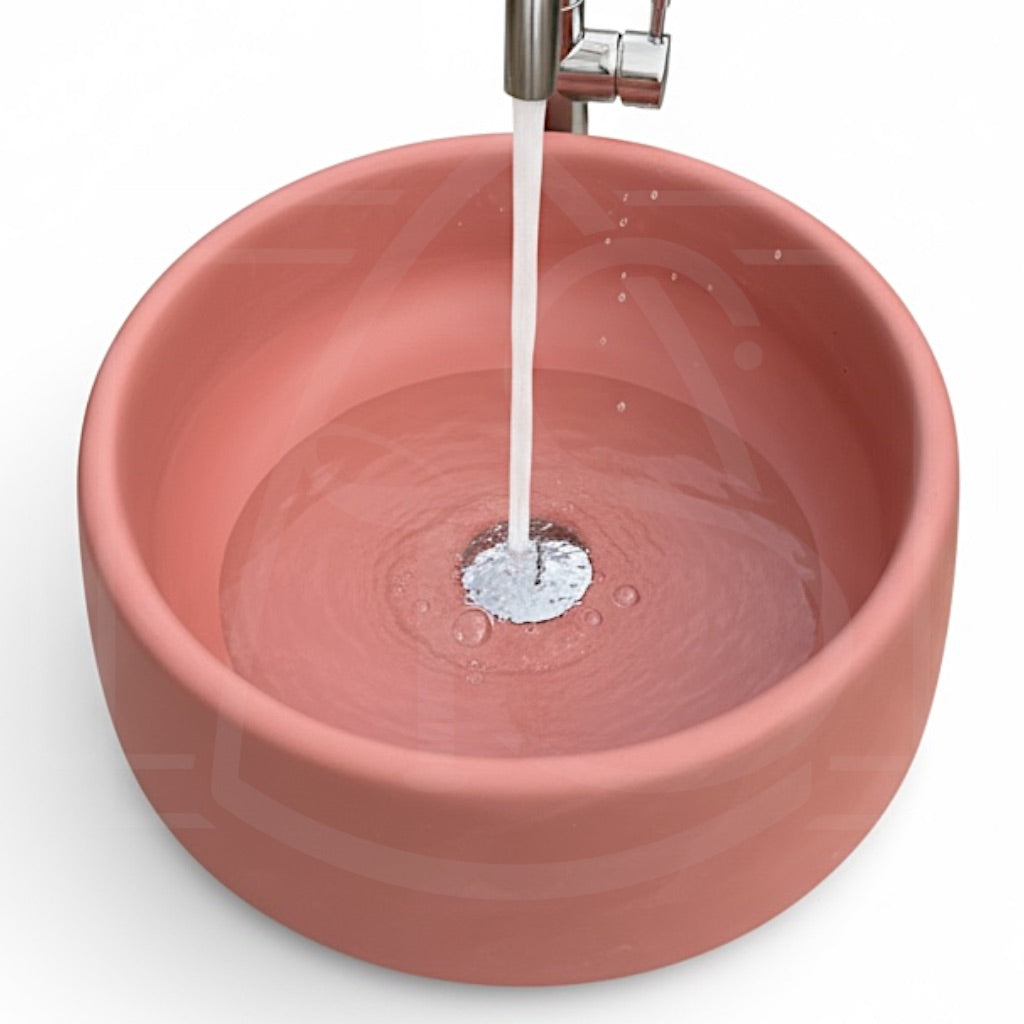 vasque de salle de bain rose